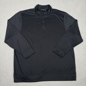 Devereux Golf Shirt Mens 2XL XXL Black Quarter Zip Performance Pullover DVRX 1/4
